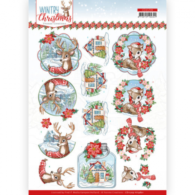 Knipvel - Yvonne Creations - Wintry Christmas - Christmas Deer (CD11709)